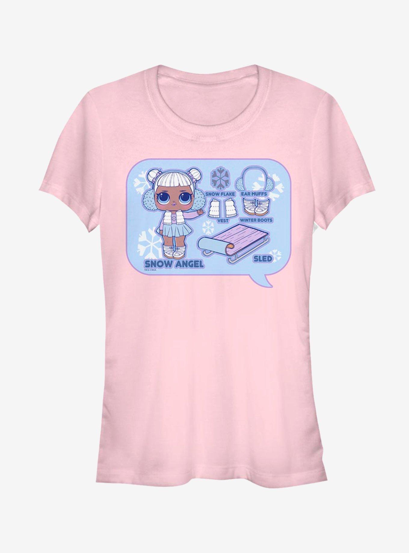 L.O.L. Surprise! SnowAngel CutOut Girls T-Shirt, LIGHT PINK, hi-res