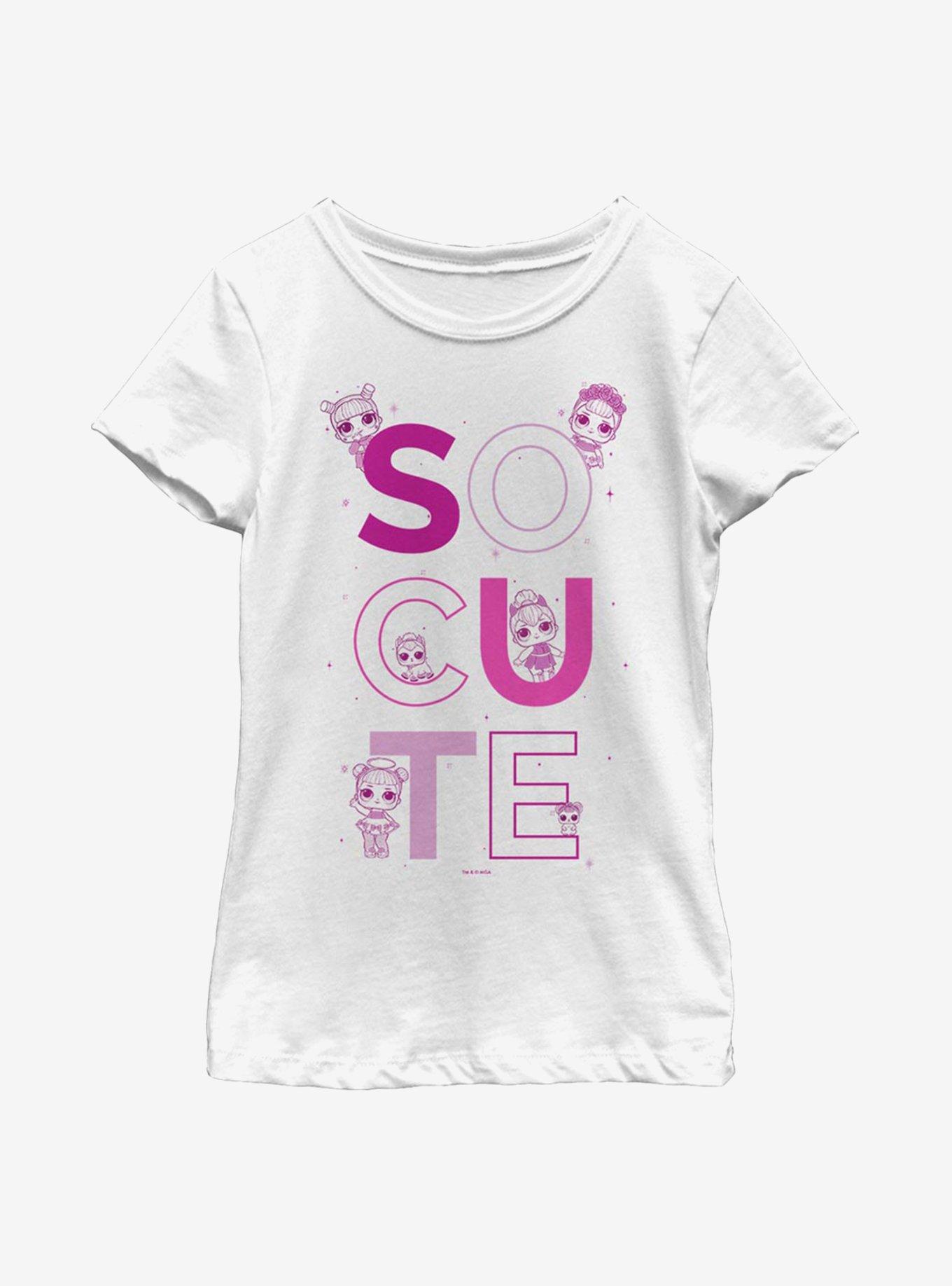 L.O.L. Surprise! Cute Stack Youth Girls T-Shirt, WHITE, hi-res
