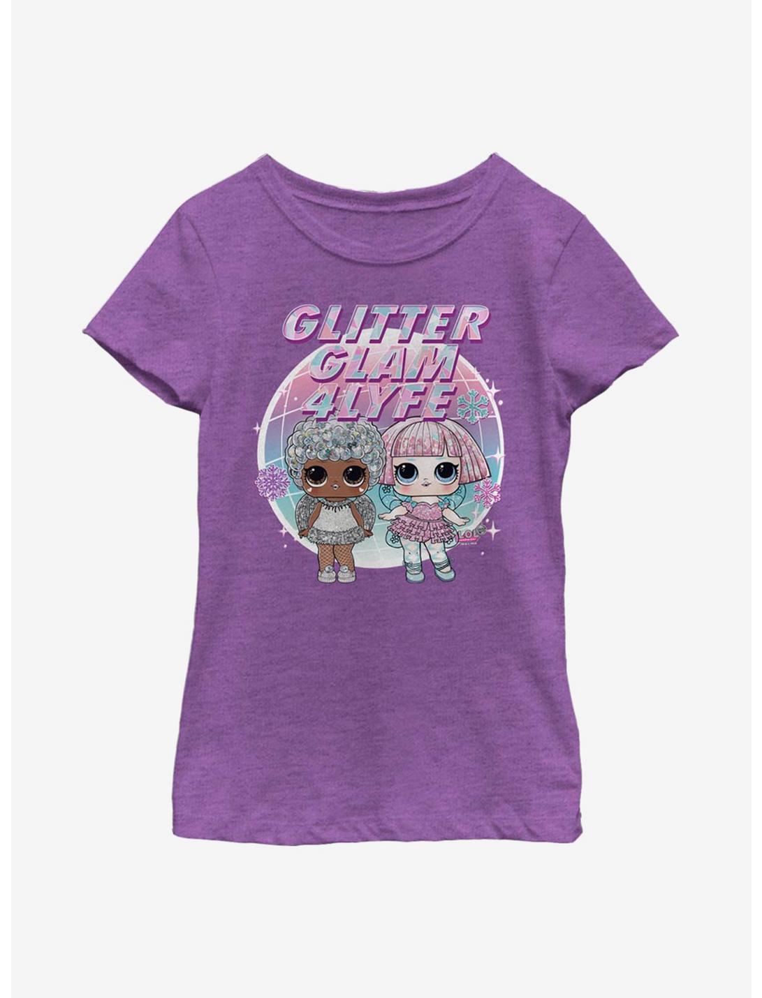 L.O.L. Surprise! Glitter Glam Youth Girls T-Shirt, PURPLE BERRY, hi-res