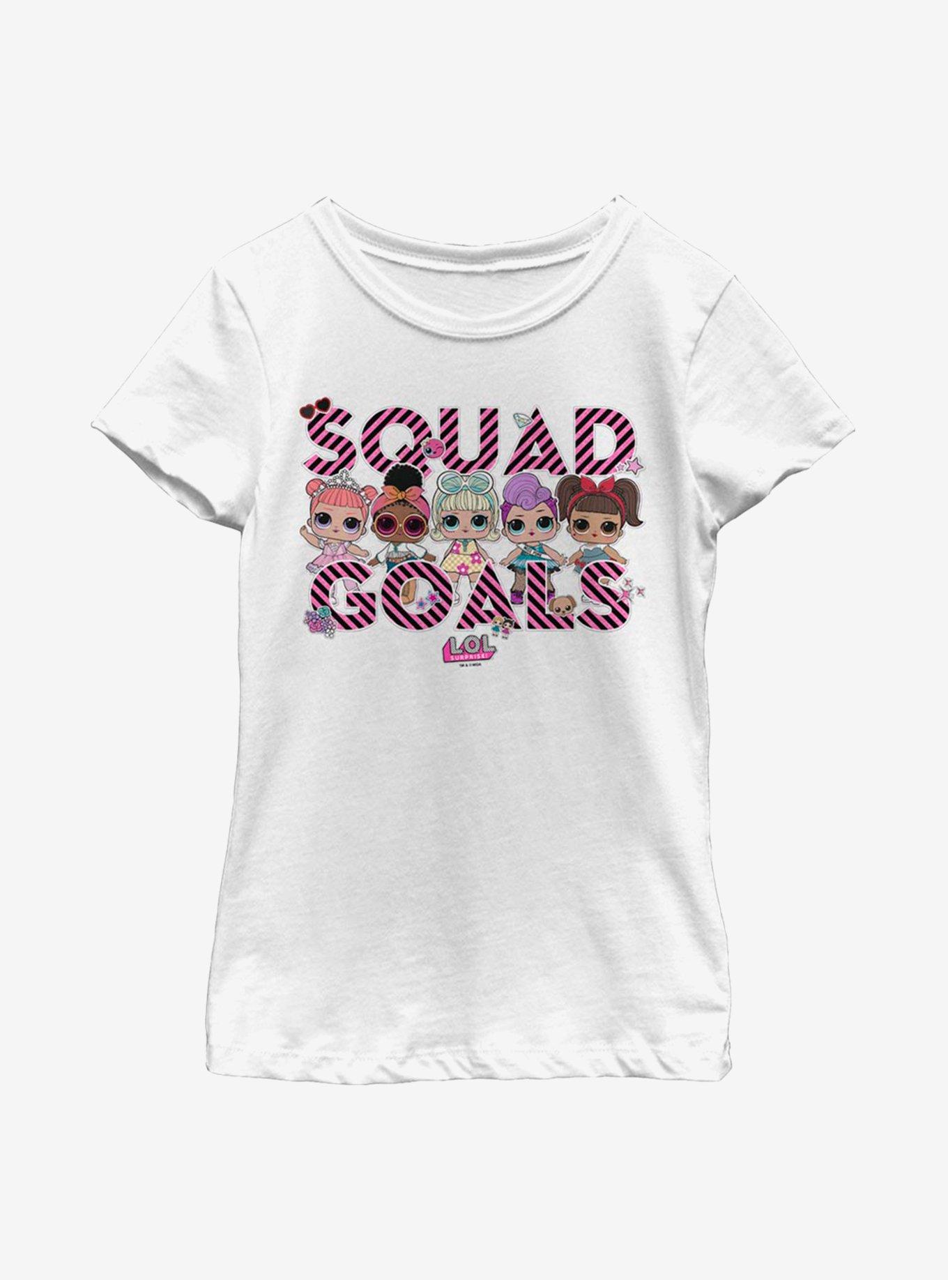 L.O.L. Surprise! LOL Squad Goals Youth Girls T-Shirt, WHITE, hi-res