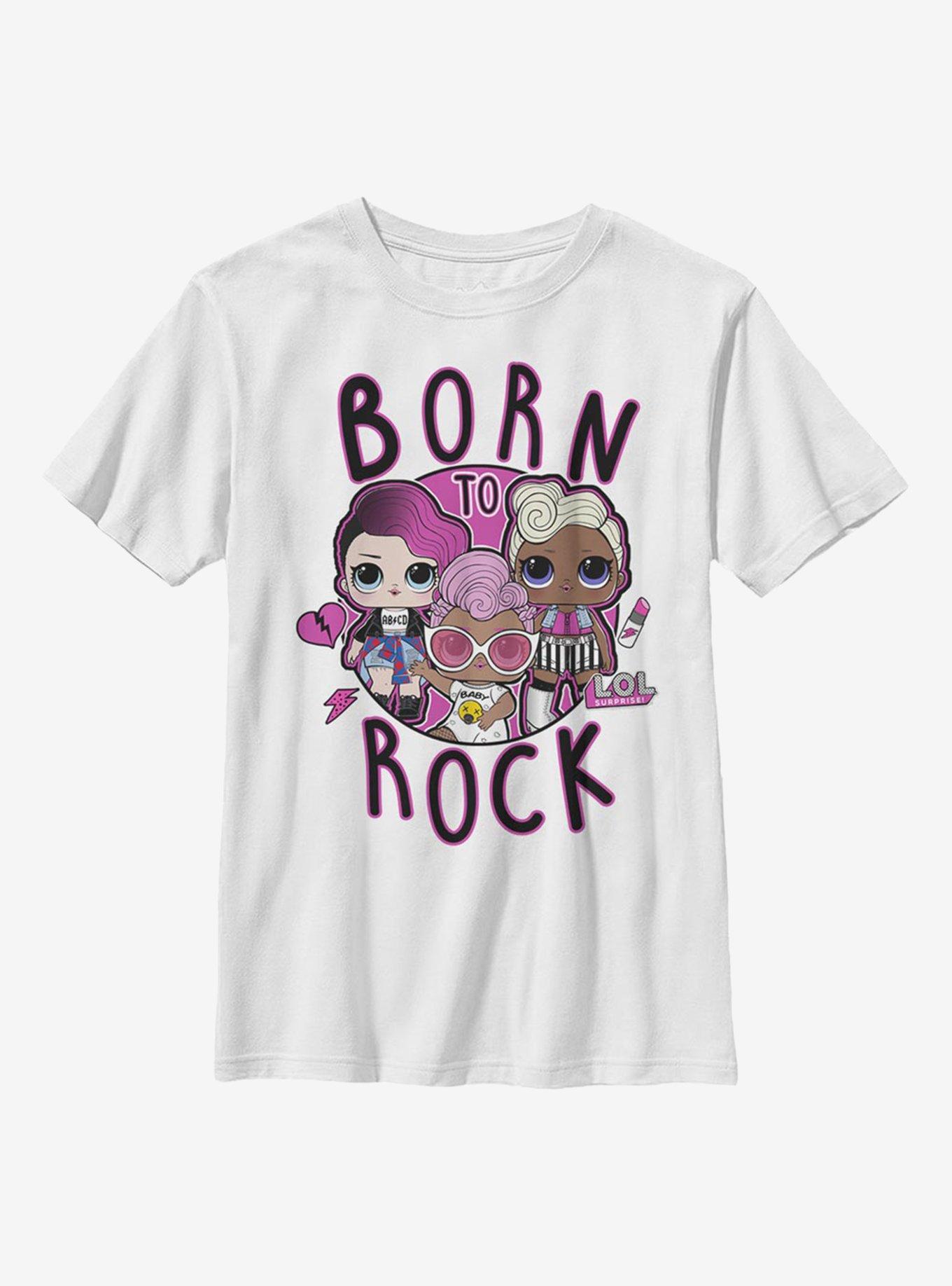 L.O.L. Surprise! Born To Rock Youth T-Shirt, WHITE, hi-res