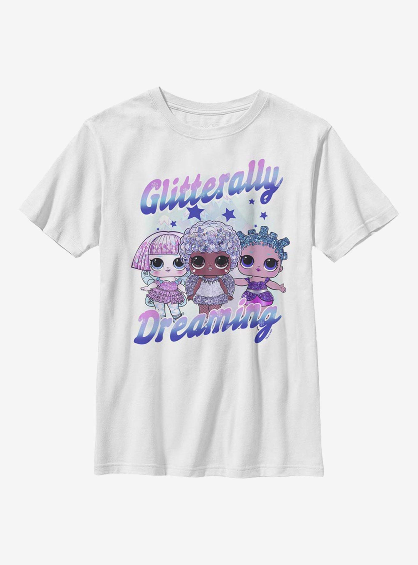 L.O.L. Surprise! Glitterally Dreaming Youth T-Shirt, WHITE, hi-res