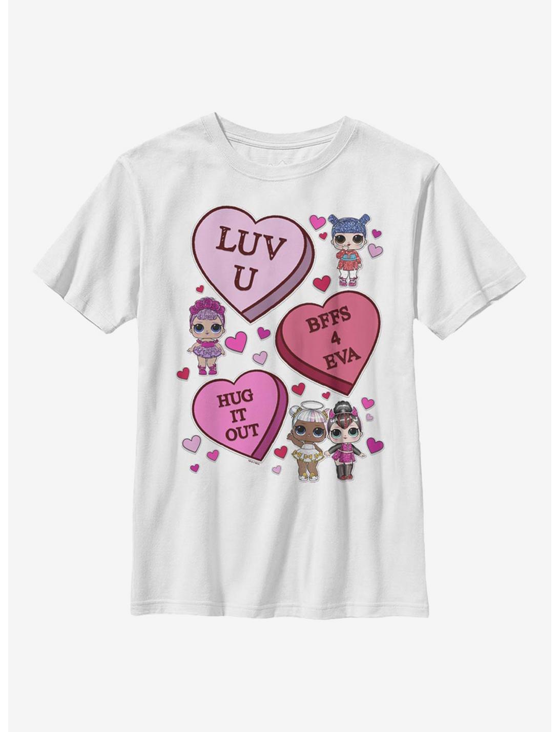 L.O.L. Surprise! LOL Candy Hearts Youth T-Shirt, WHITE, hi-res