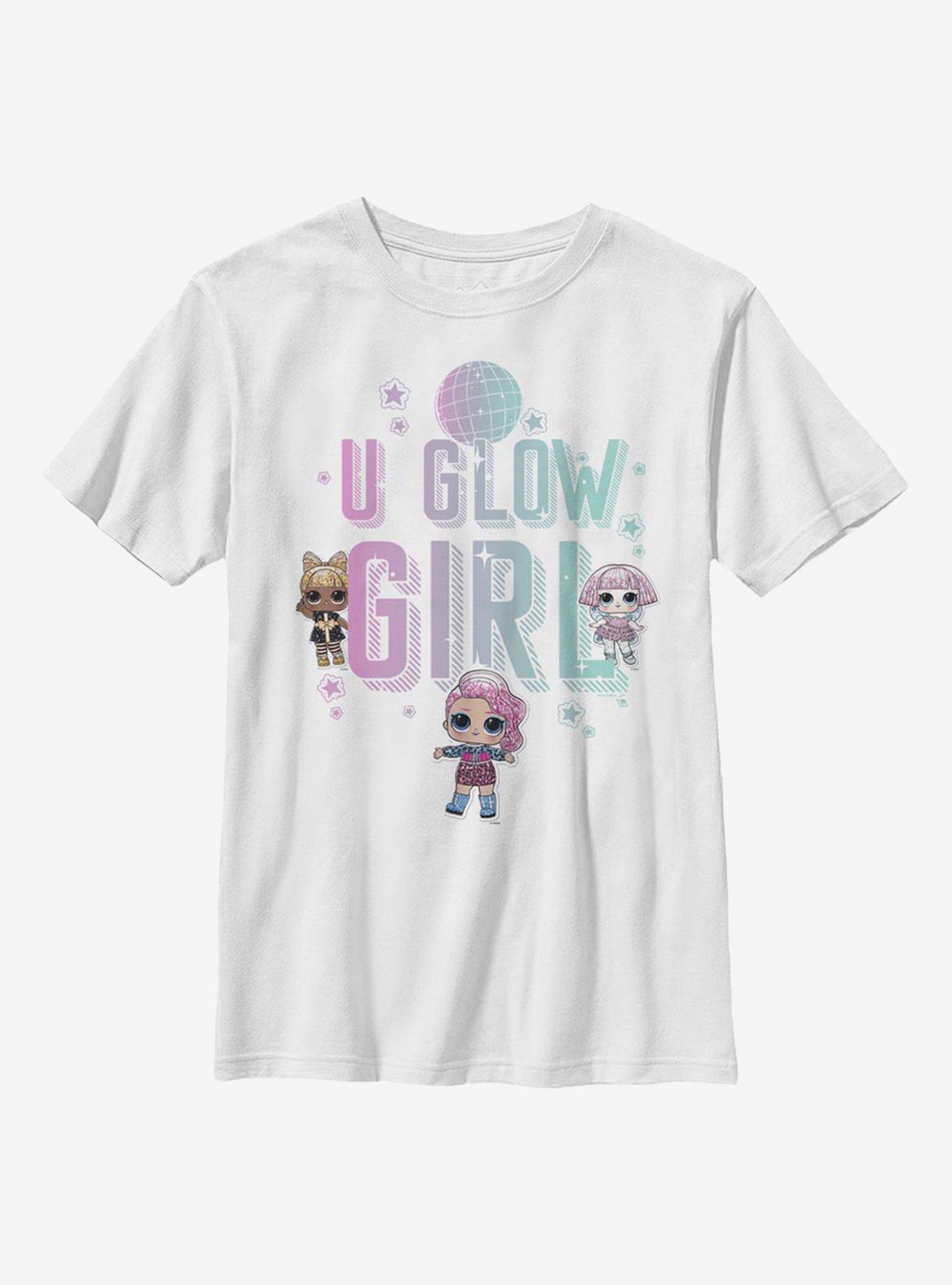 L.O.L. Surprise! U Glow Girl Youth T-Shirt, WHITE, hi-res