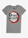 Demon Slayer Logo Girls T-Shirt, MULTI, hi-res