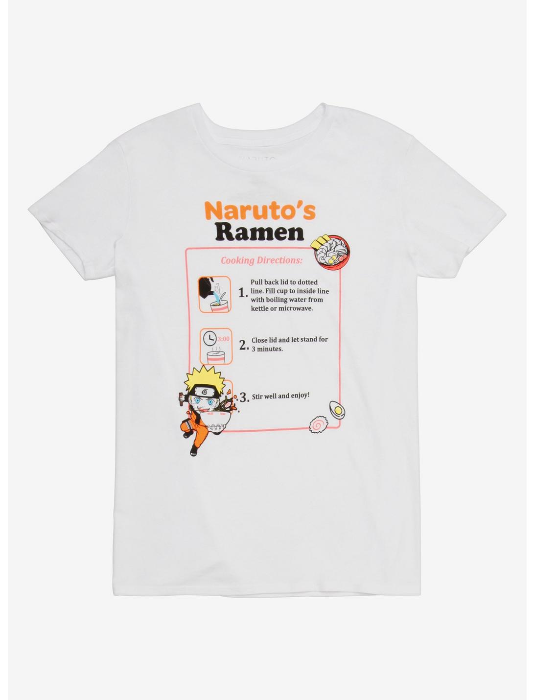 Naruto Shippuden Ramen Instructions Girls T-Shirt, MULTI, hi-res