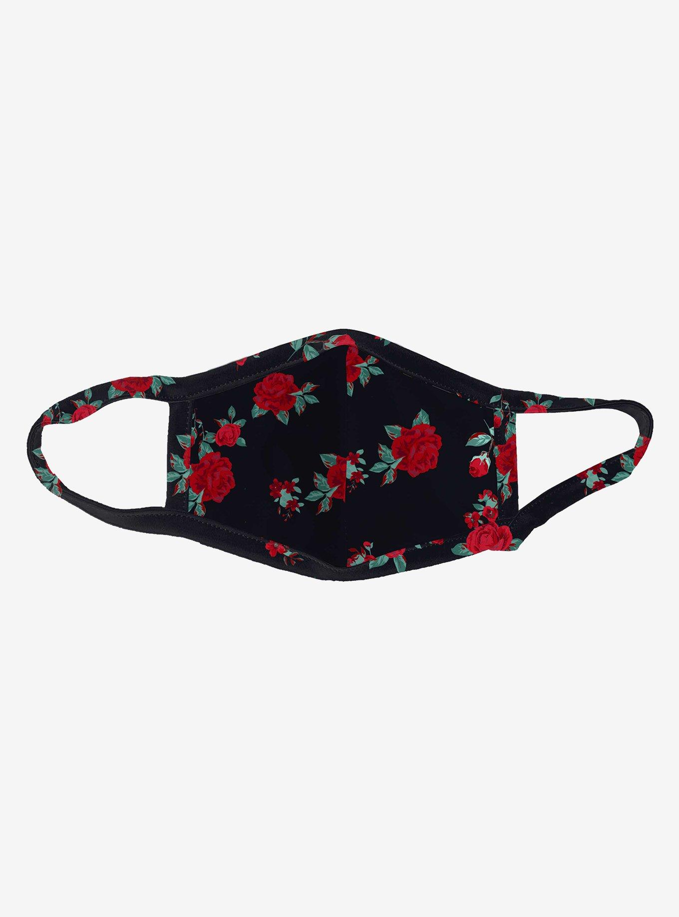 Red Roses Fashion Face Mask, , hi-res