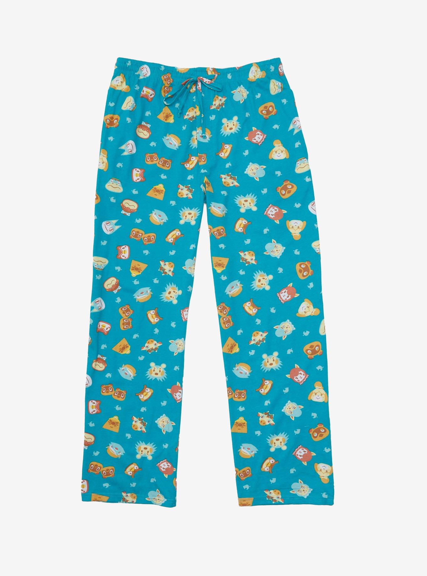  Women's Pajama Pants Cute Fox Head Orange Polka Dot
