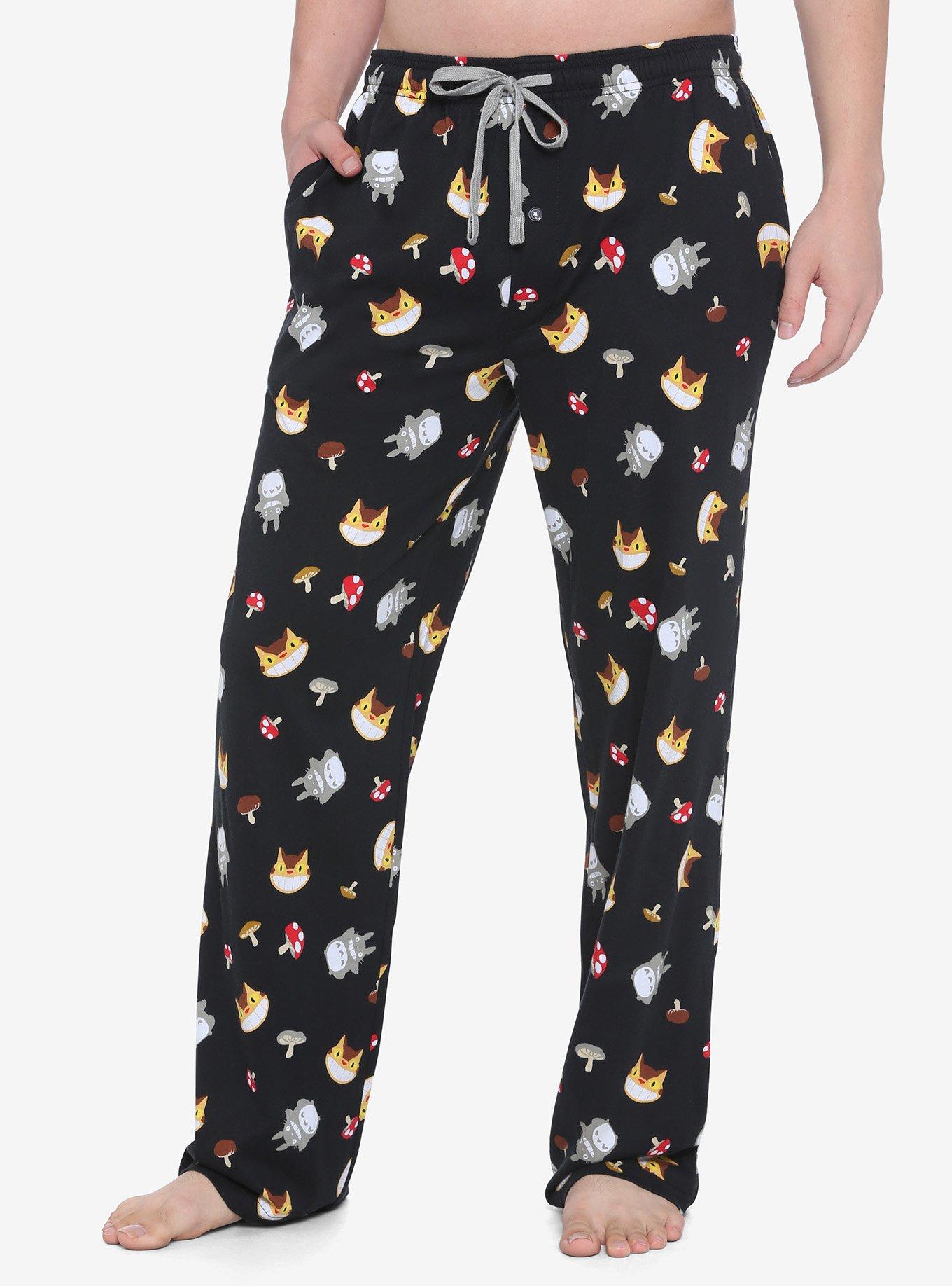 Studio Ghibli My Neighbor Totoro Characters & Mushrooms Pajama Pants, MULTI, hi-res