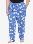 The Office Icons Grid Girls Pajama Pants Plus Size, MULTI, hi-res