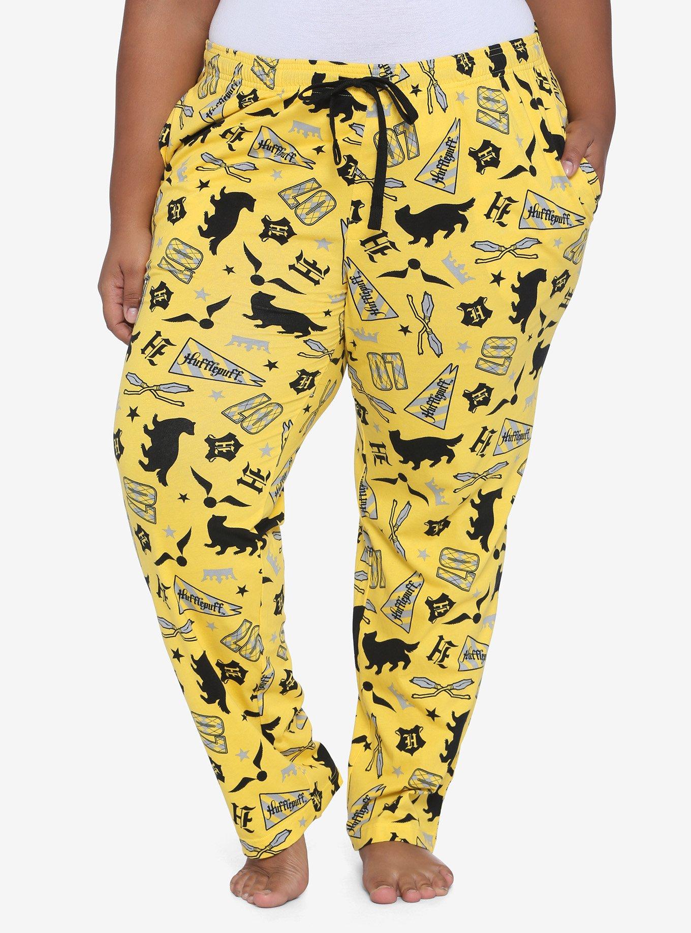 Harry Potter Hufflepuff Girls Pajama Pants Plus Size, MULTI, hi-res