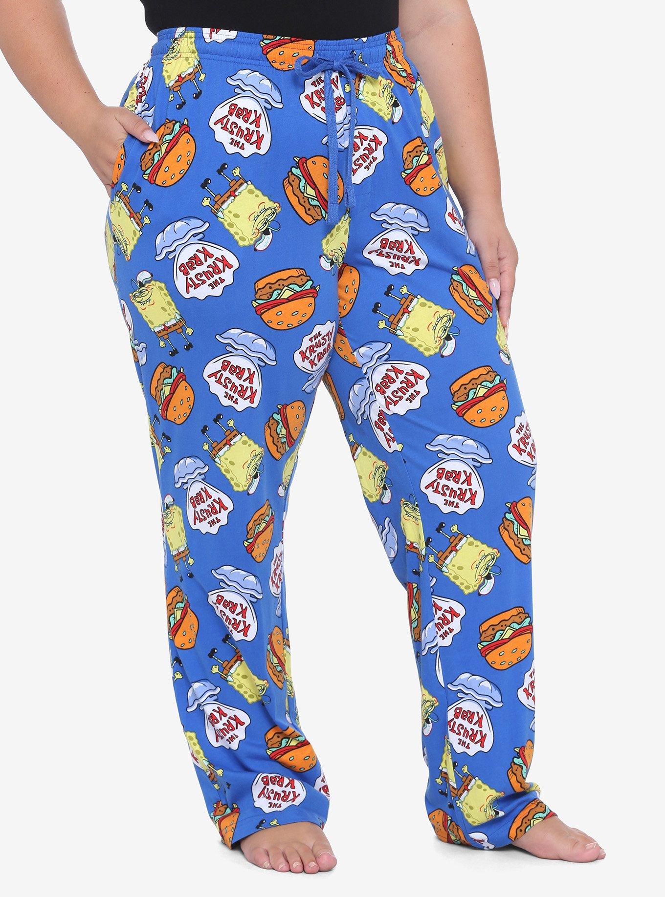 SpongeBob SquarePants Krabby Patty Girls Pajama Pants Plus Size, MULTI, hi-res