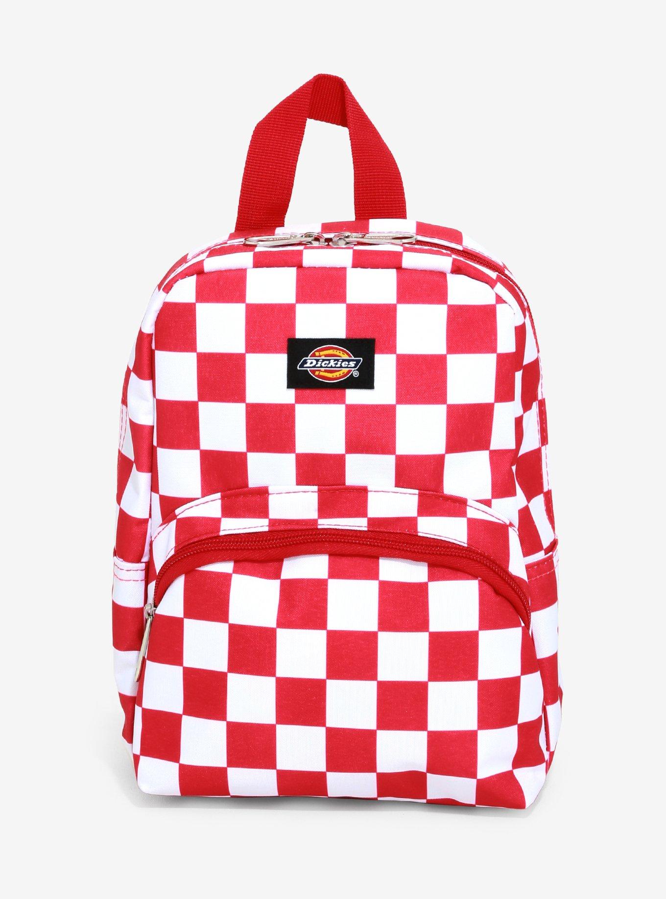 Dickies Red & White Checkered Mini Backpack, , hi-res