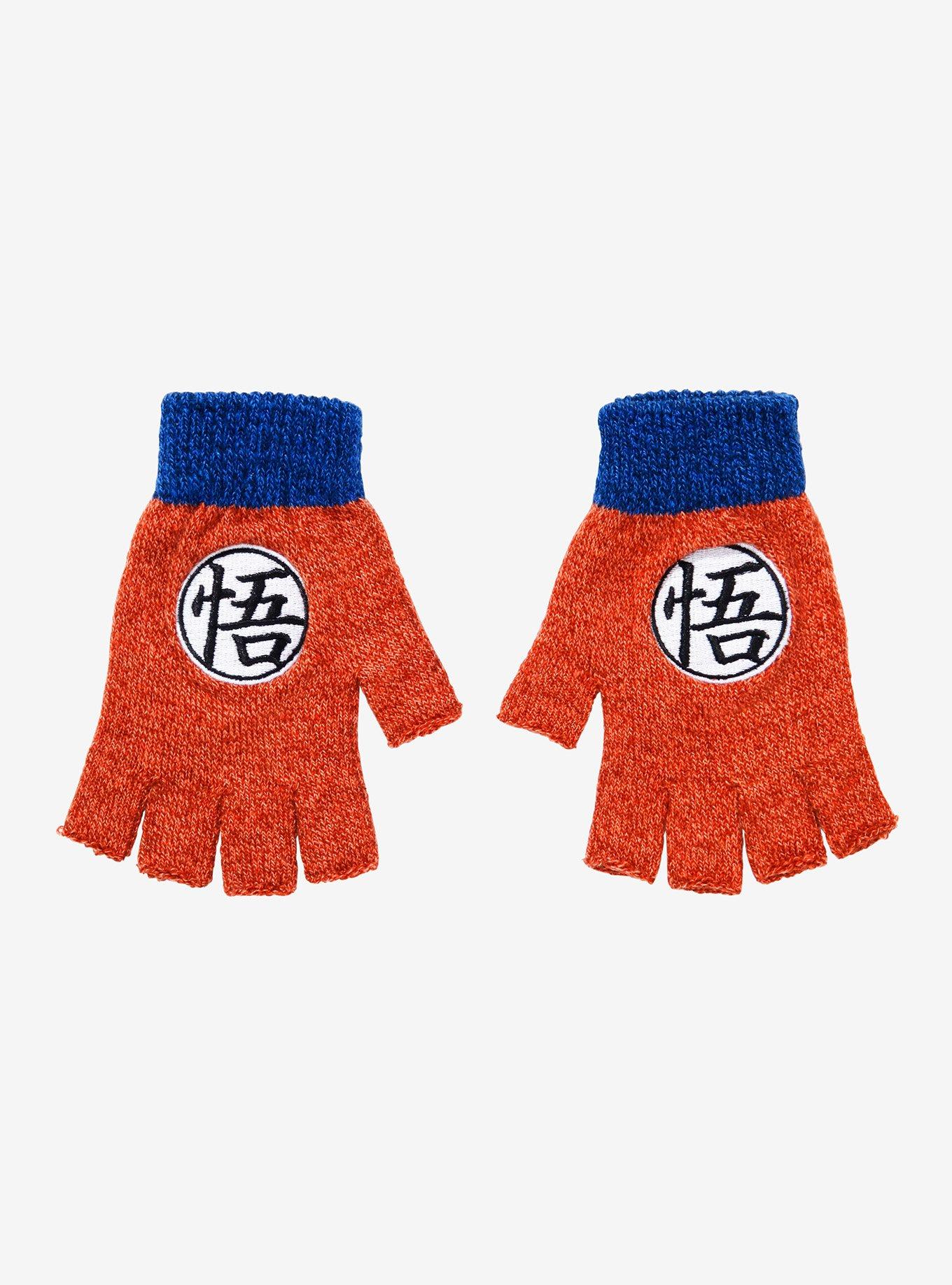 Dragon Ball Z Goku Symbol Fingerless Gloves, , hi-res