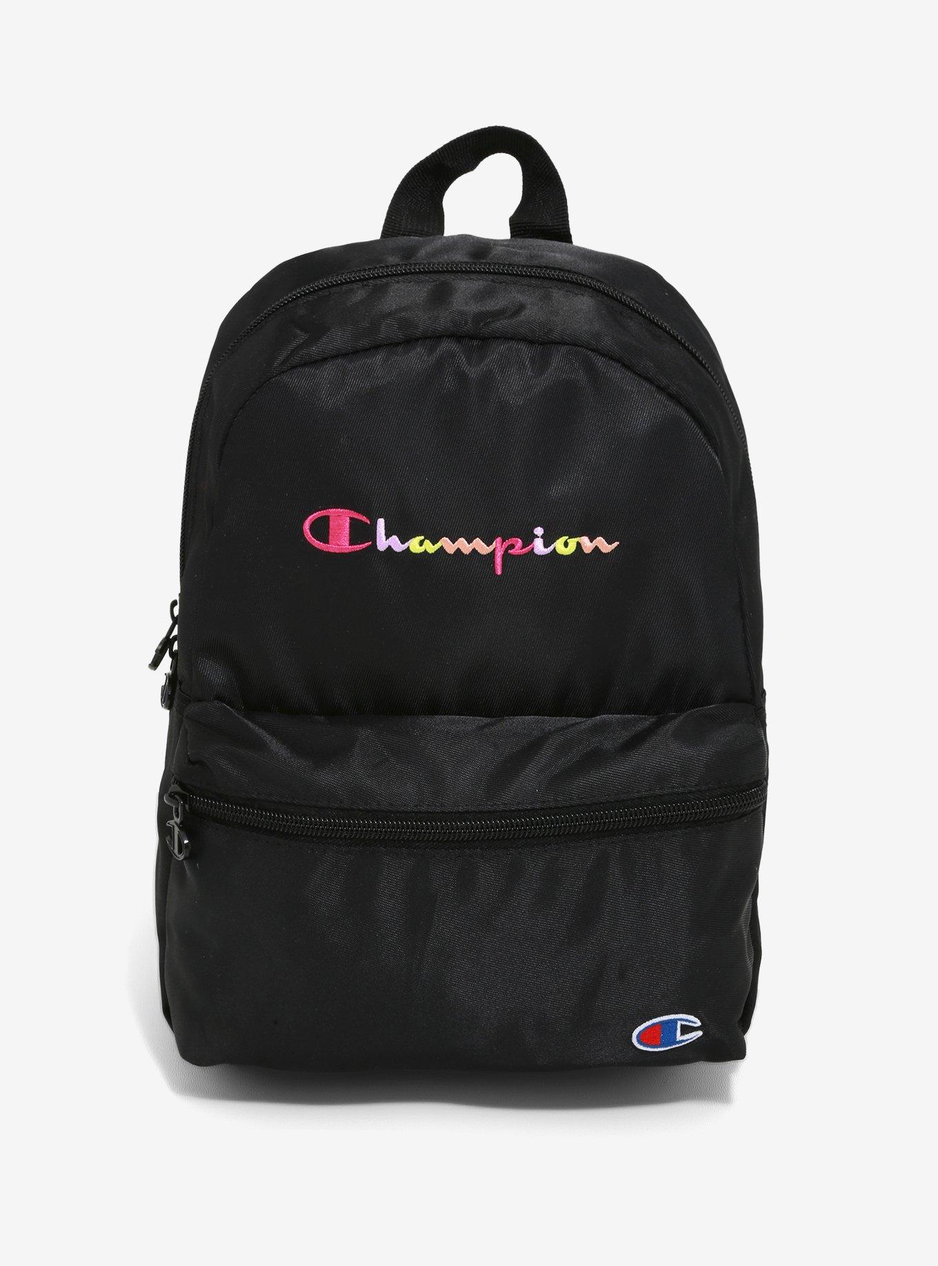 Champion Black Mini Backpack, , hi-res