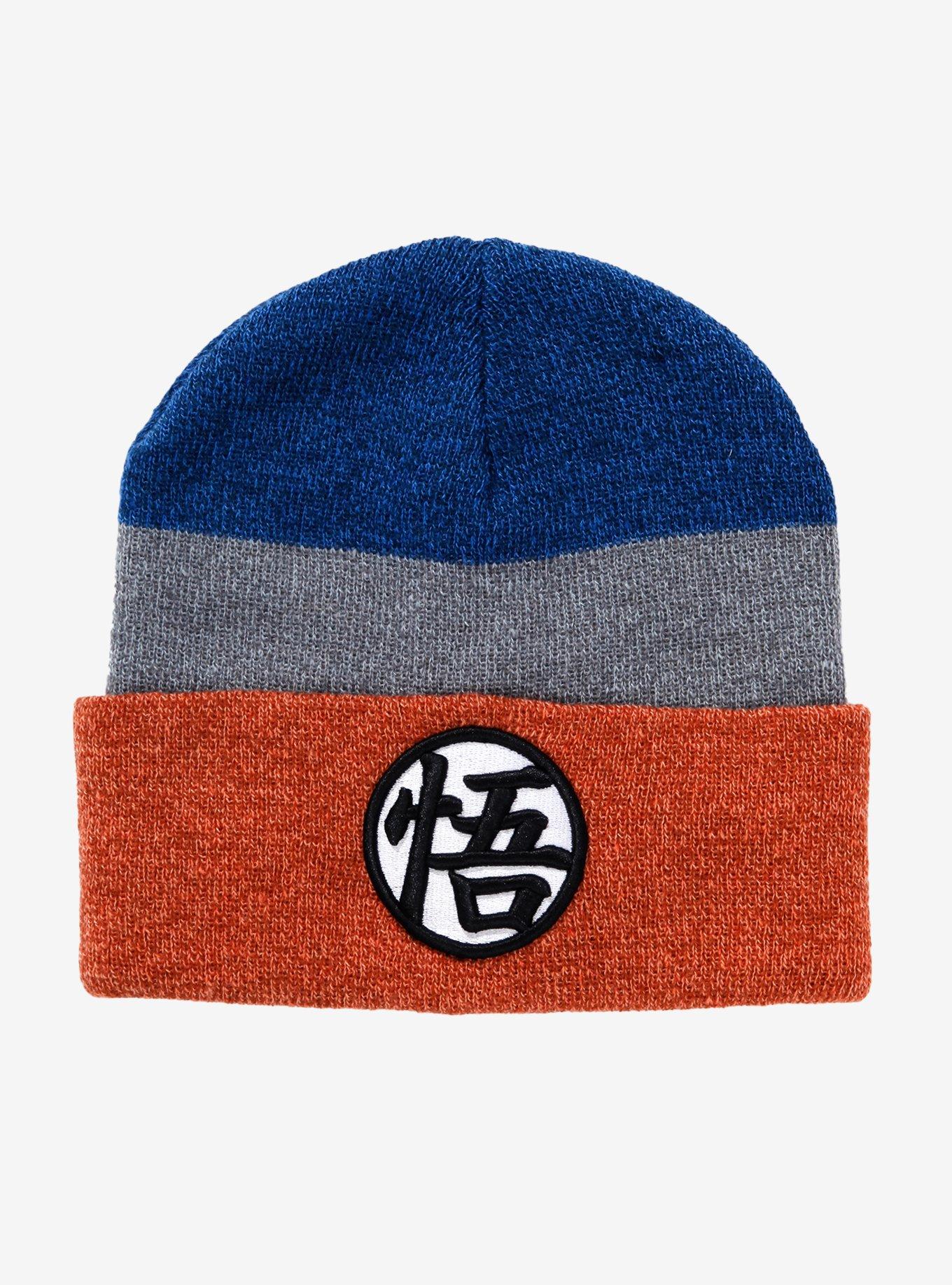 Dragon Ball Z Goku Symbol Stripe Beanie, , hi-res