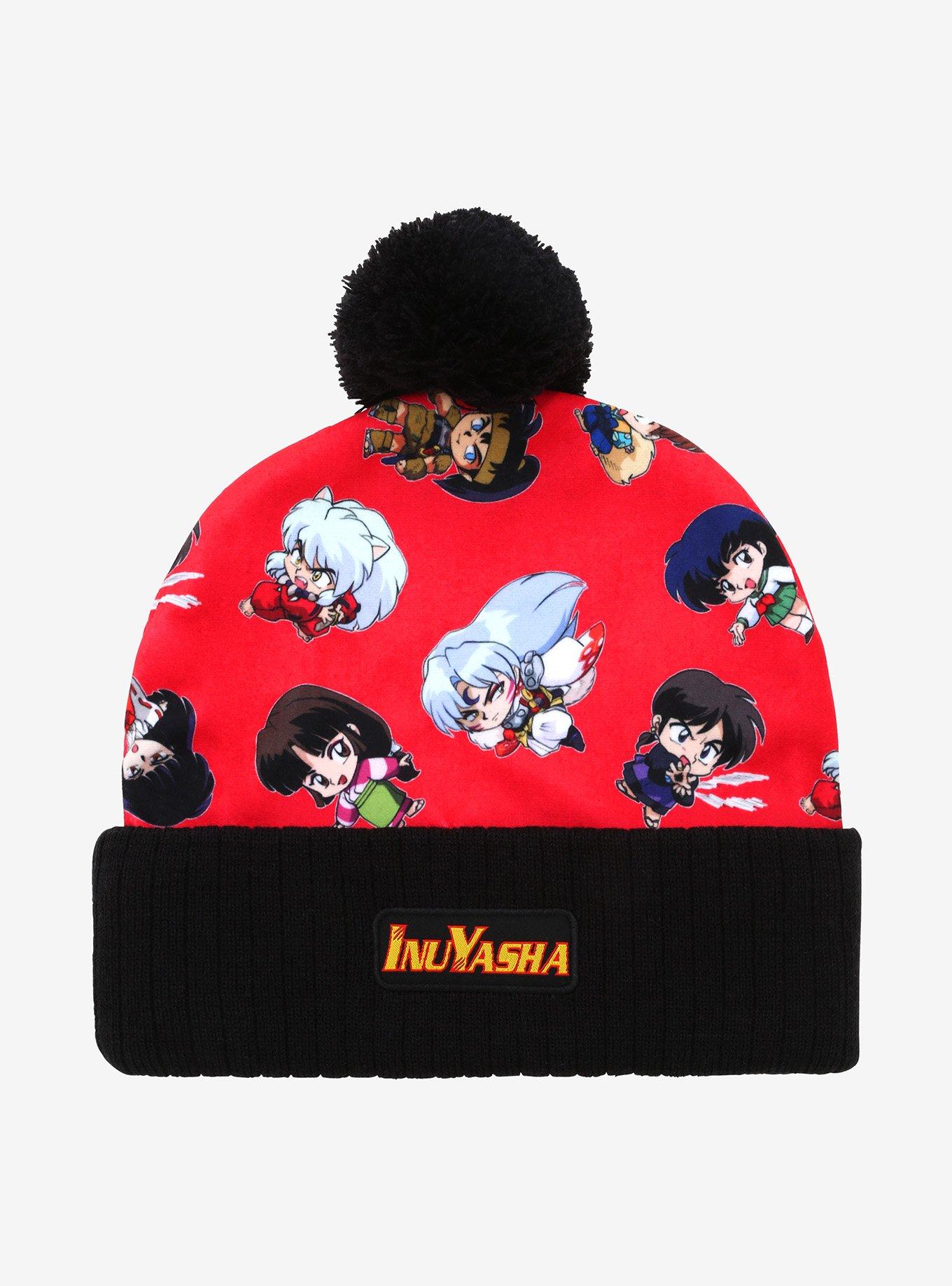InuYasha Chibi Characters Pom Beanie, , hi-res