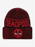 Marvel Deadpool Logo Ribbed Beanie, , hi-res