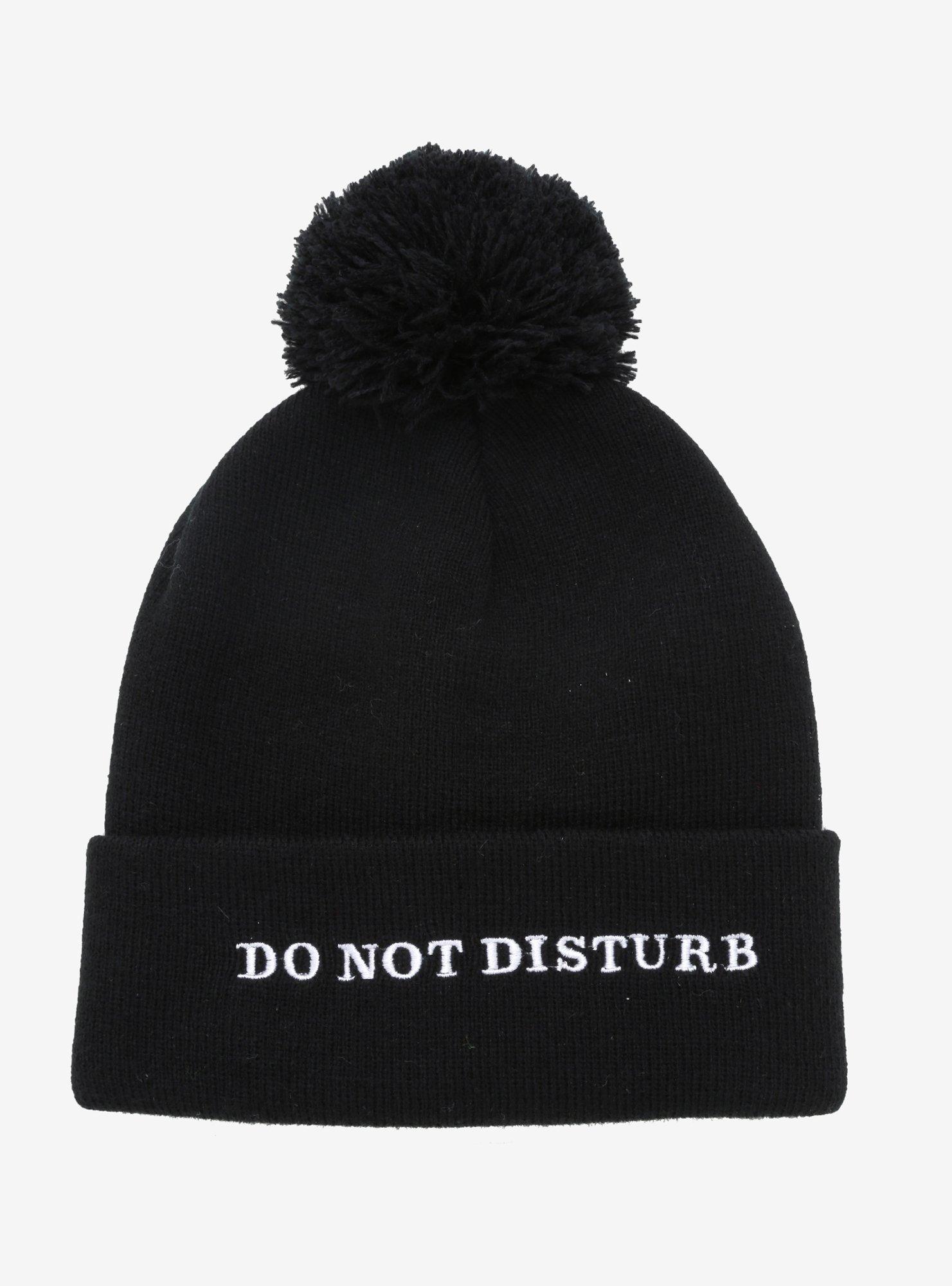 Do Not Disturb Pom Beanie