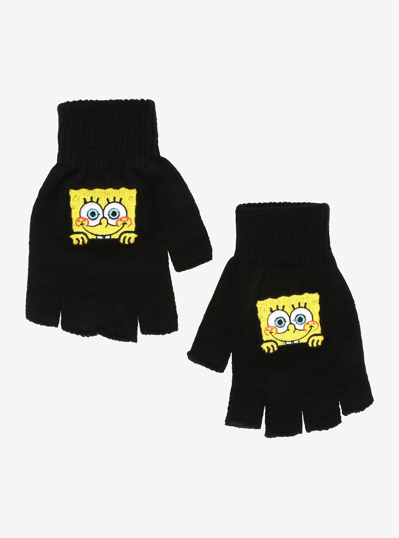 SpongeBob SquarePants Peekaboo Fingerless Gloves, , hi-res