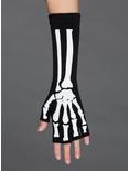 Skeleton Extended Fingerless Gloves, , hi-res