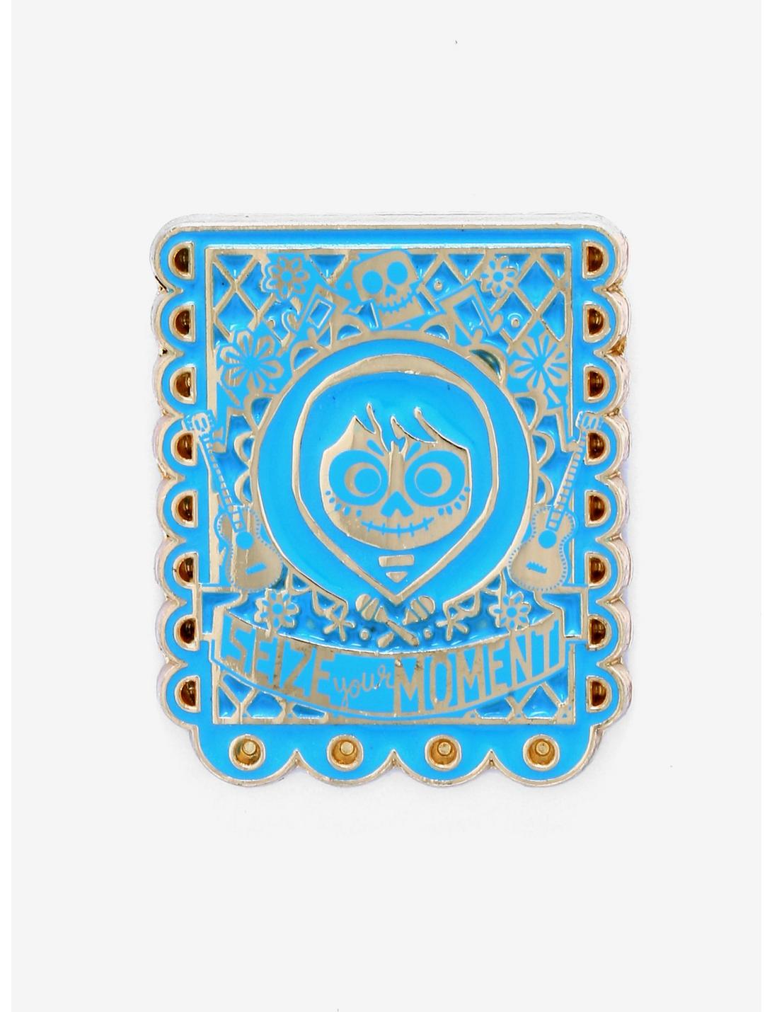Loungefly Disney Pixar Coco Seize Your Moment Banner Enamel Pin - BoxLunch Exclusive, , hi-res