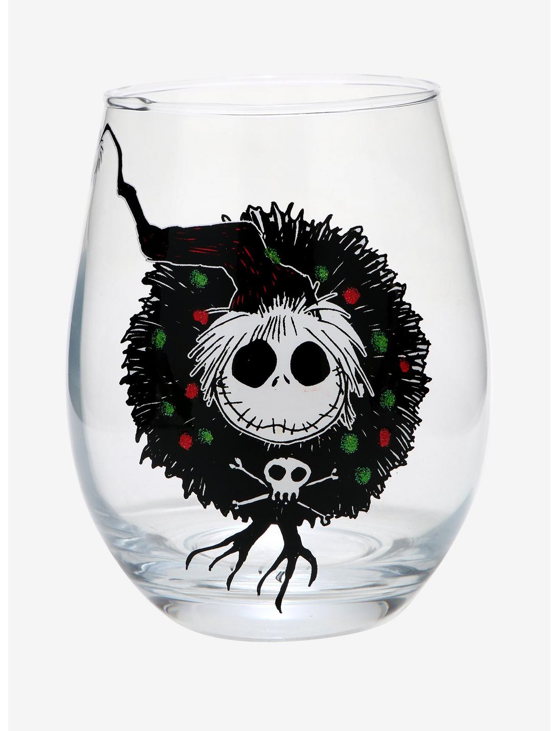 The Nightmare Before Christmas Sandy Claws Wreath Stemless Glass, , hi-res