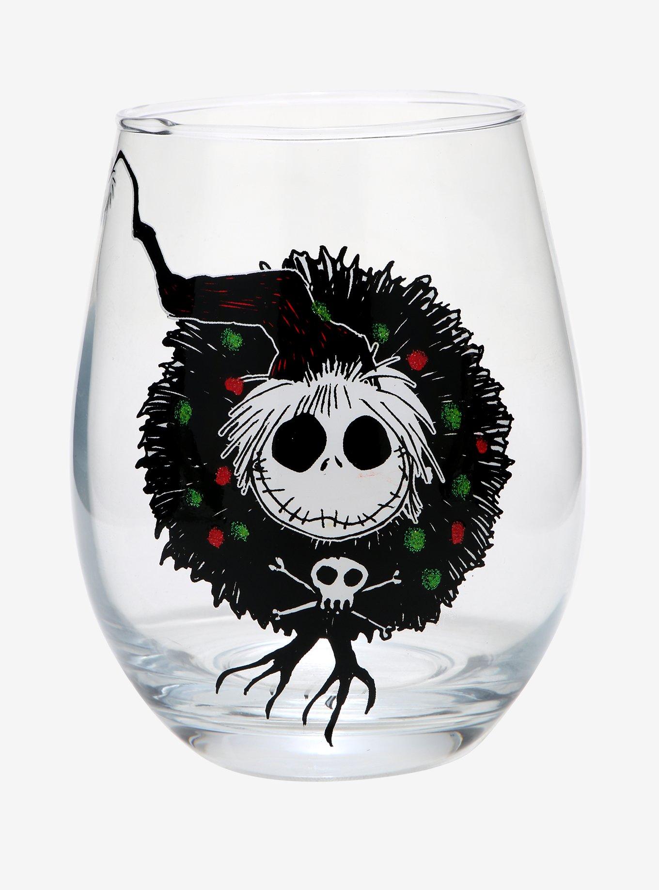 The Nightmare Before Christmas Sandy Claws Wreath Stemless Glass, , hi-res