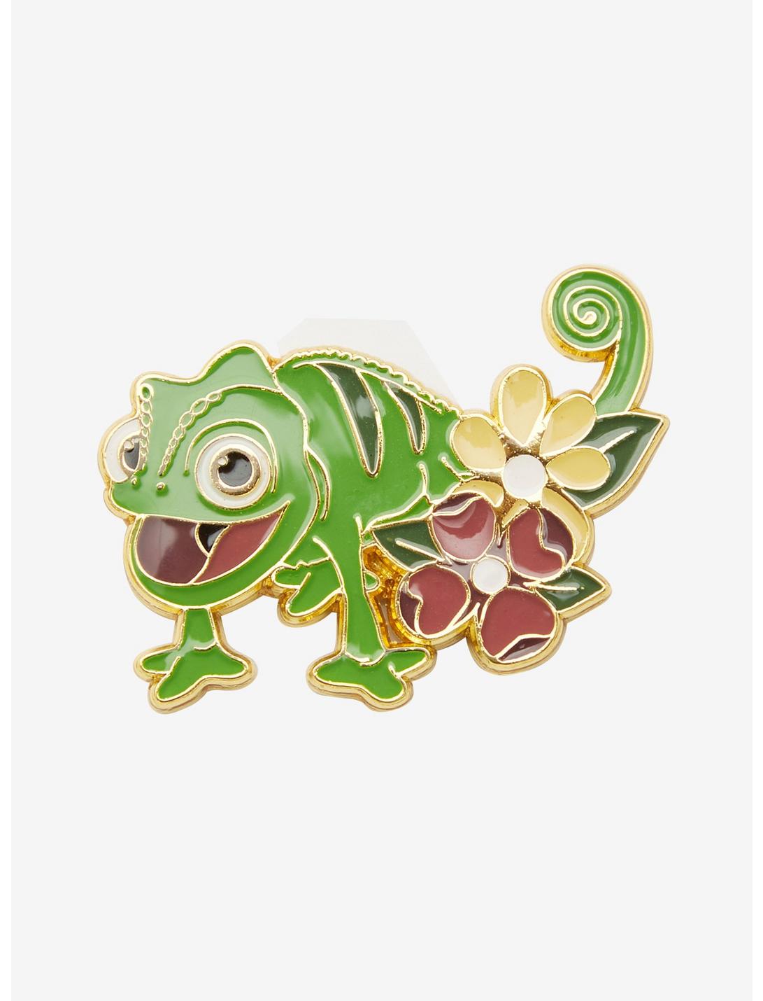 Loungefly Disney Tangled Pascal Flower Enamel Pin - BoxLunch Exclusive, , hi-res