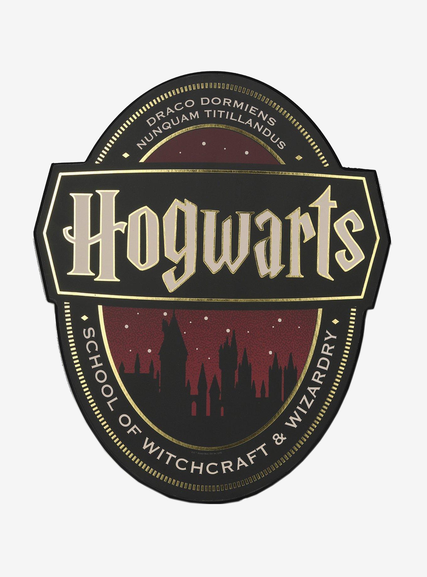 Harry Potter Welcome To Hogwarts Wood Sign, , hi-res