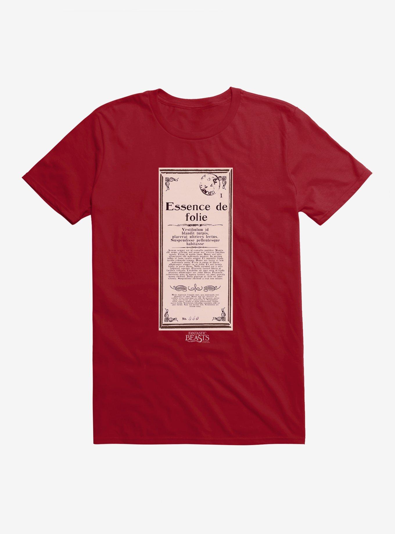 Fantastic Beasts Herbology Essence de Folie Script T-Shirt, , hi-res