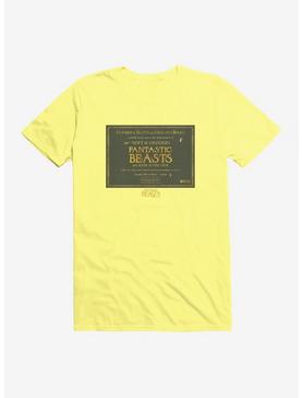 Fantastic Beasts Flourish & Blotts And Obscurus Books T-Shirt, SPRING YELLOW, hi-res