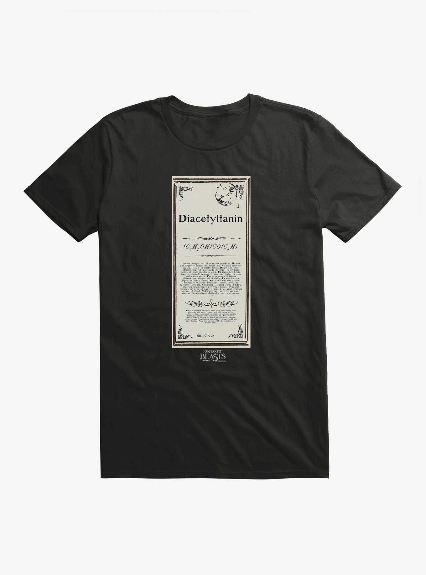 Fantastic Beasts Herbology Diacetyltanin Script T-Shirt, , hi-res
