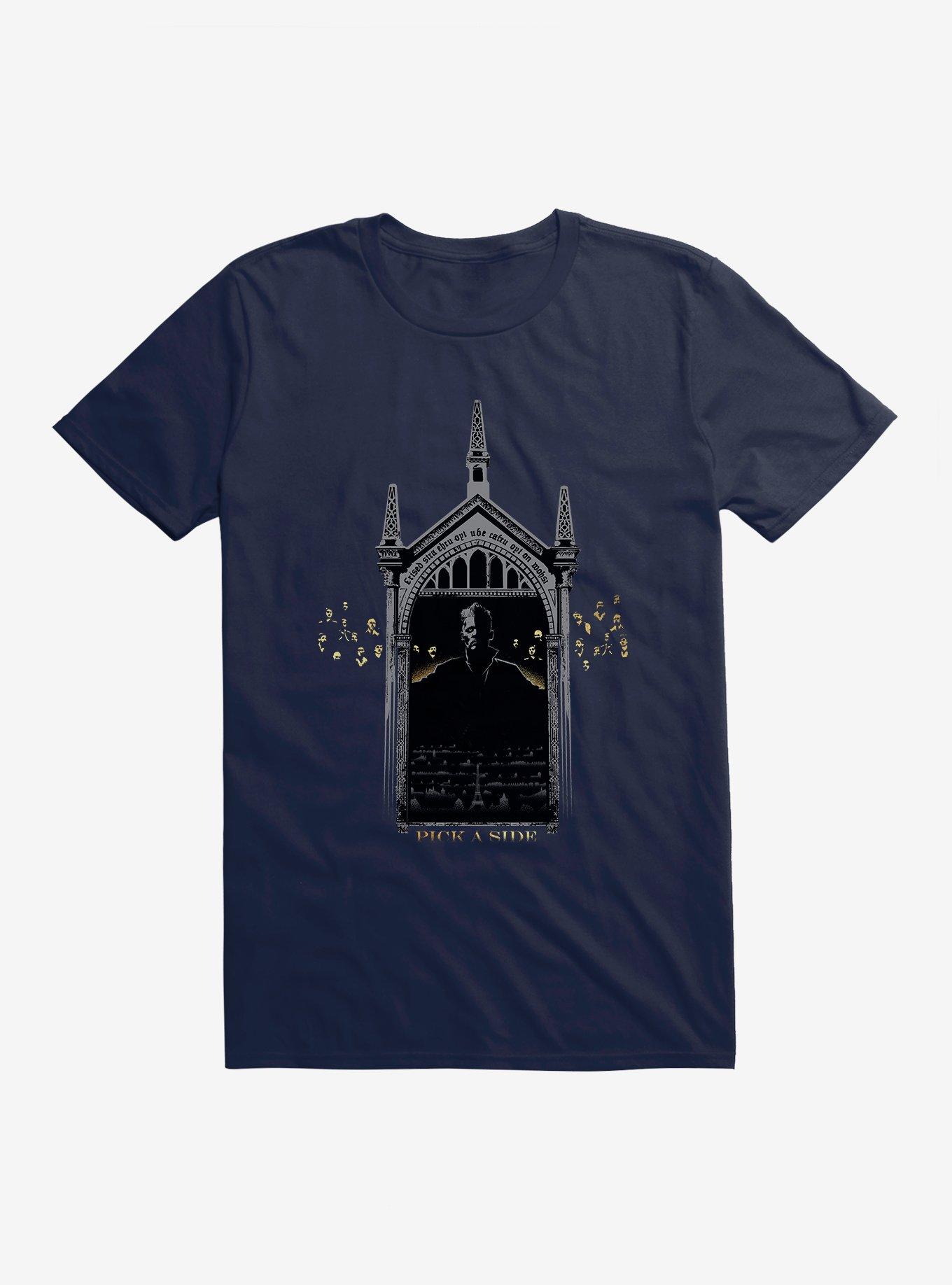 Fantastic Beasts Grindelwald Pick A Side T-Shirt, MIDNIGHT NAVY, hi-res