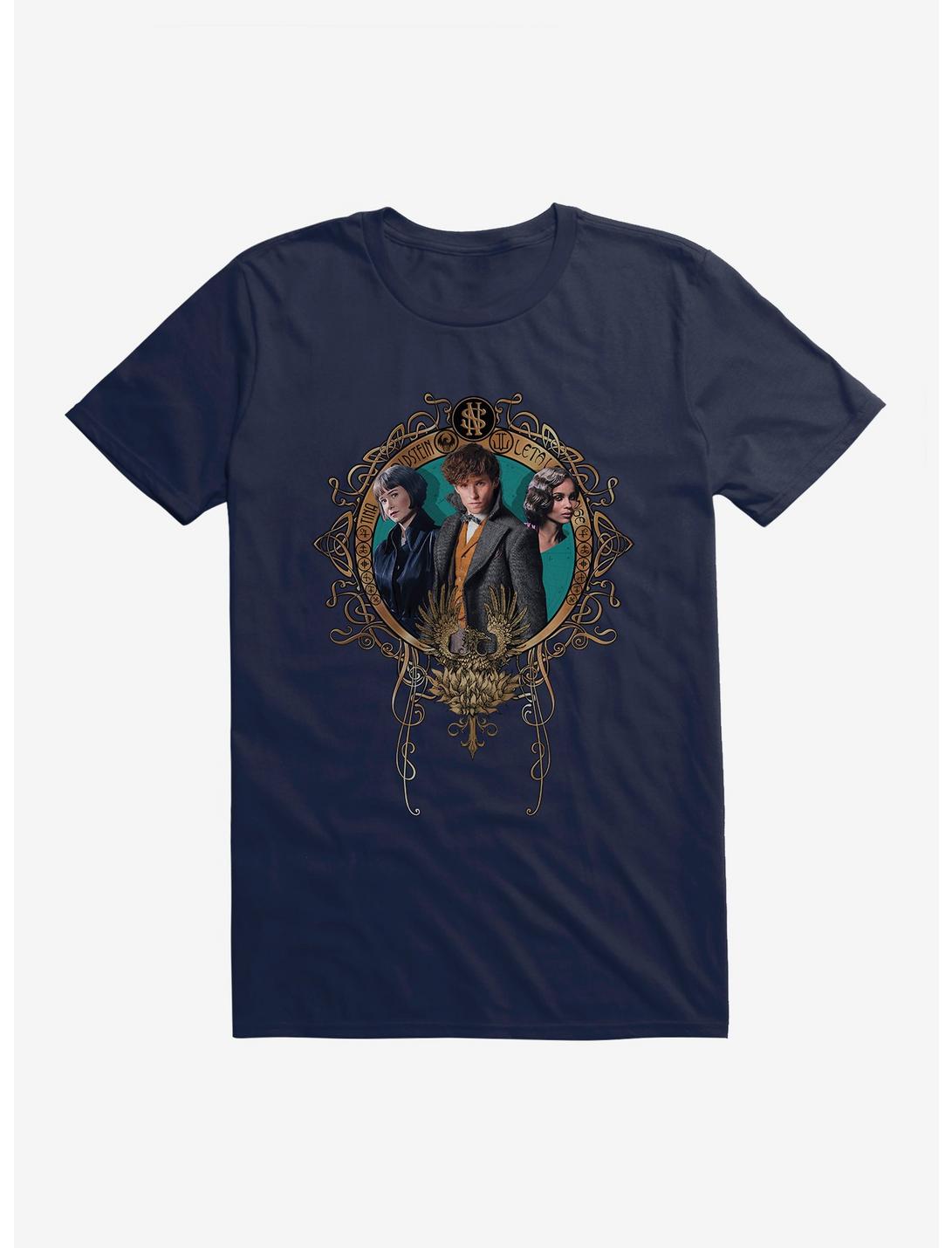 Fantastic Beasts Scamander Goldstein And Lestrange T-Shirt, MIDNIGHT NAVY, hi-res
