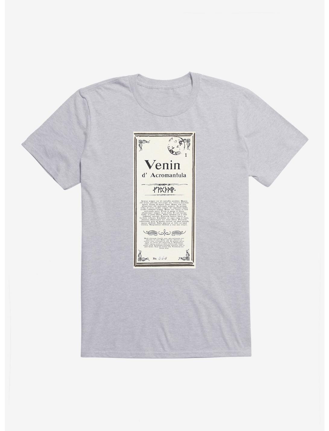 Fantastic Beasts Venin d' Acromantula Script T-Shirt, HEATHER GREY, hi-res
