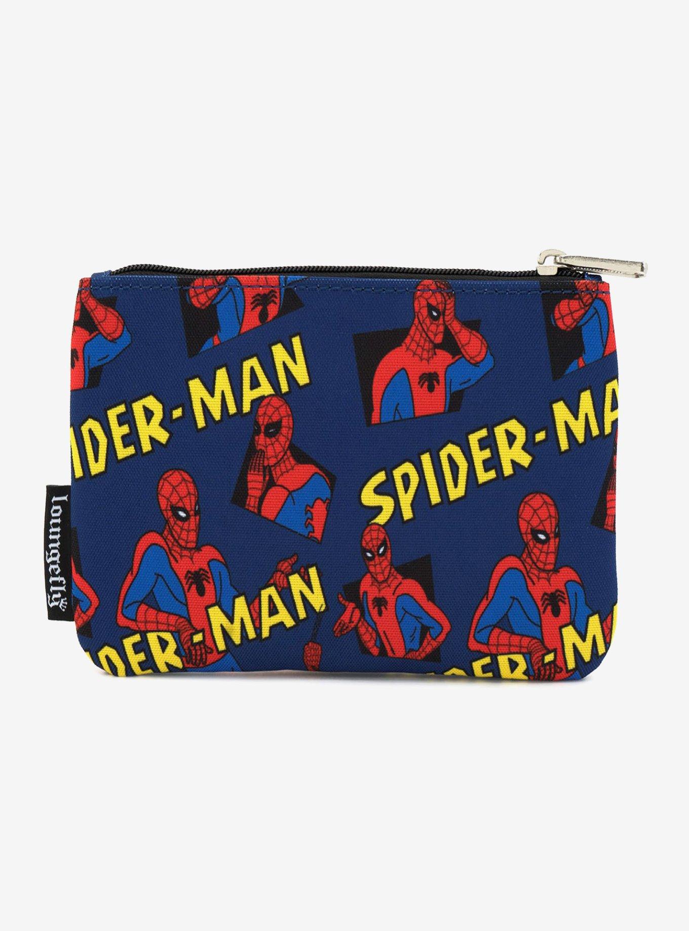 Loungefly Marvel Spider-Man Cartoon Print Pencil Case, , hi-res