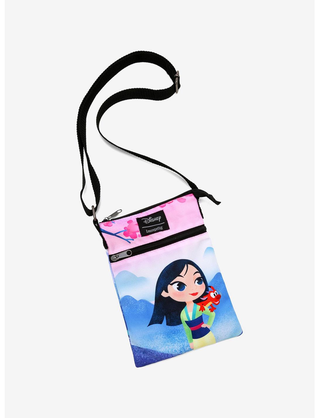 Loungefly Disney Mulan Chibi Passport Crossbody Bag, , hi-res