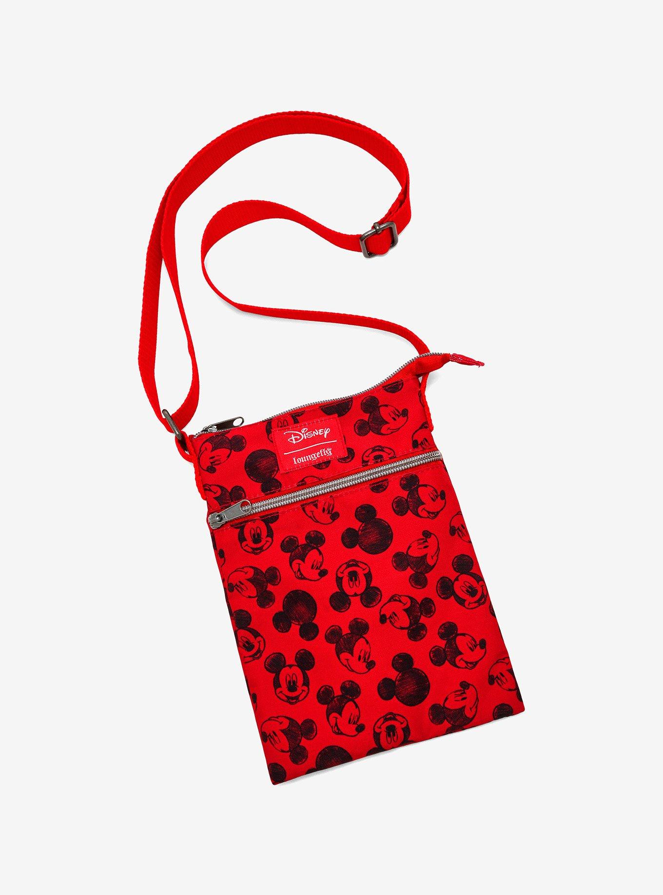 Loungefly Disney Mickey Mouse Sketch Passport Crossbody Bag 