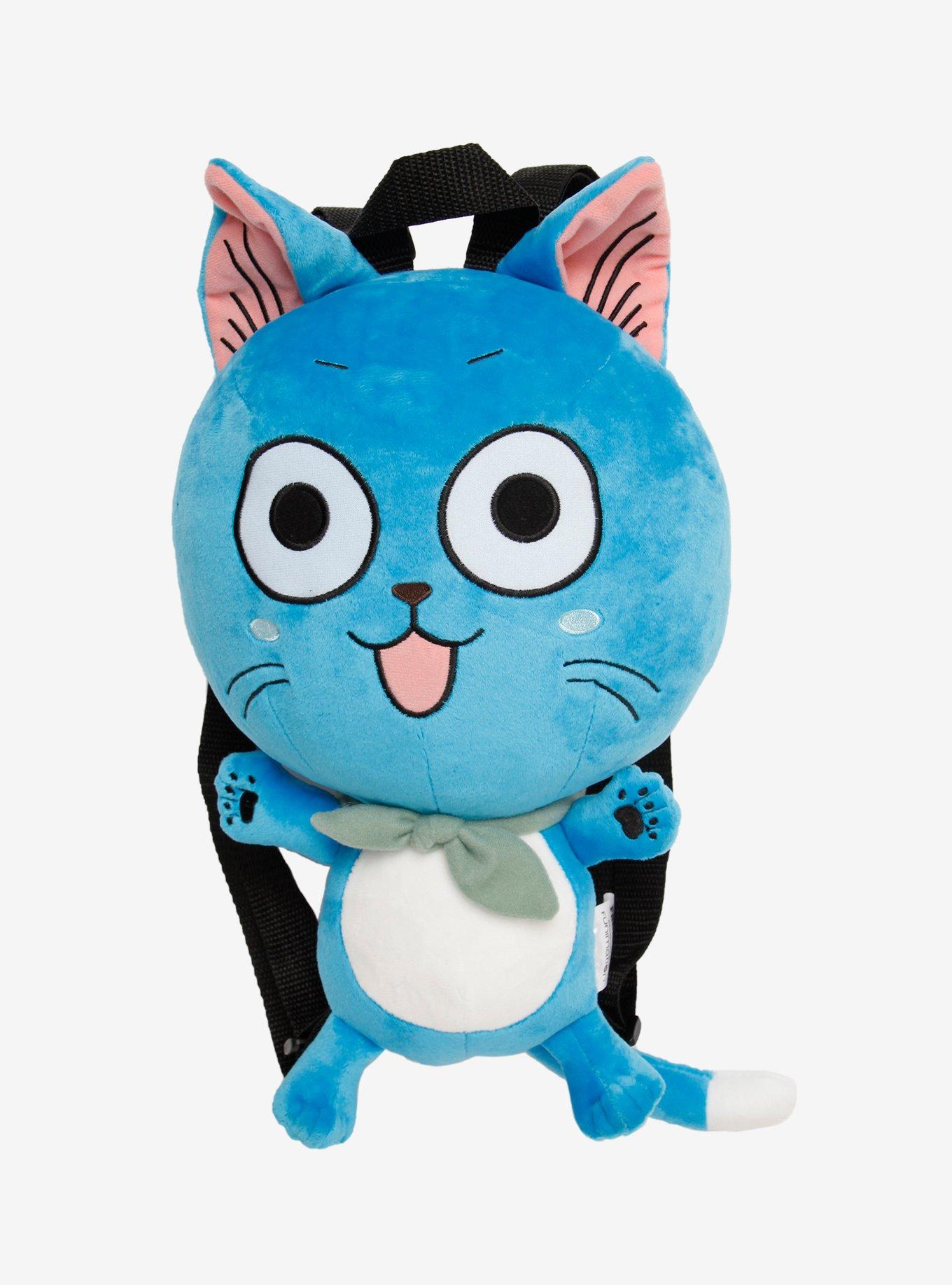 Fairy Tail Happy Mini Backpack Hot Topic Fish Blue White NEW Anime Final  Season