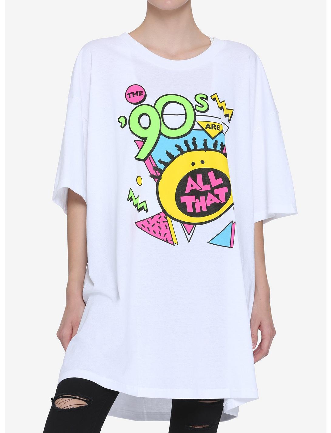 The 90s Are All That Logo Oversized Girls T-Shirt, MULTI, hi-res