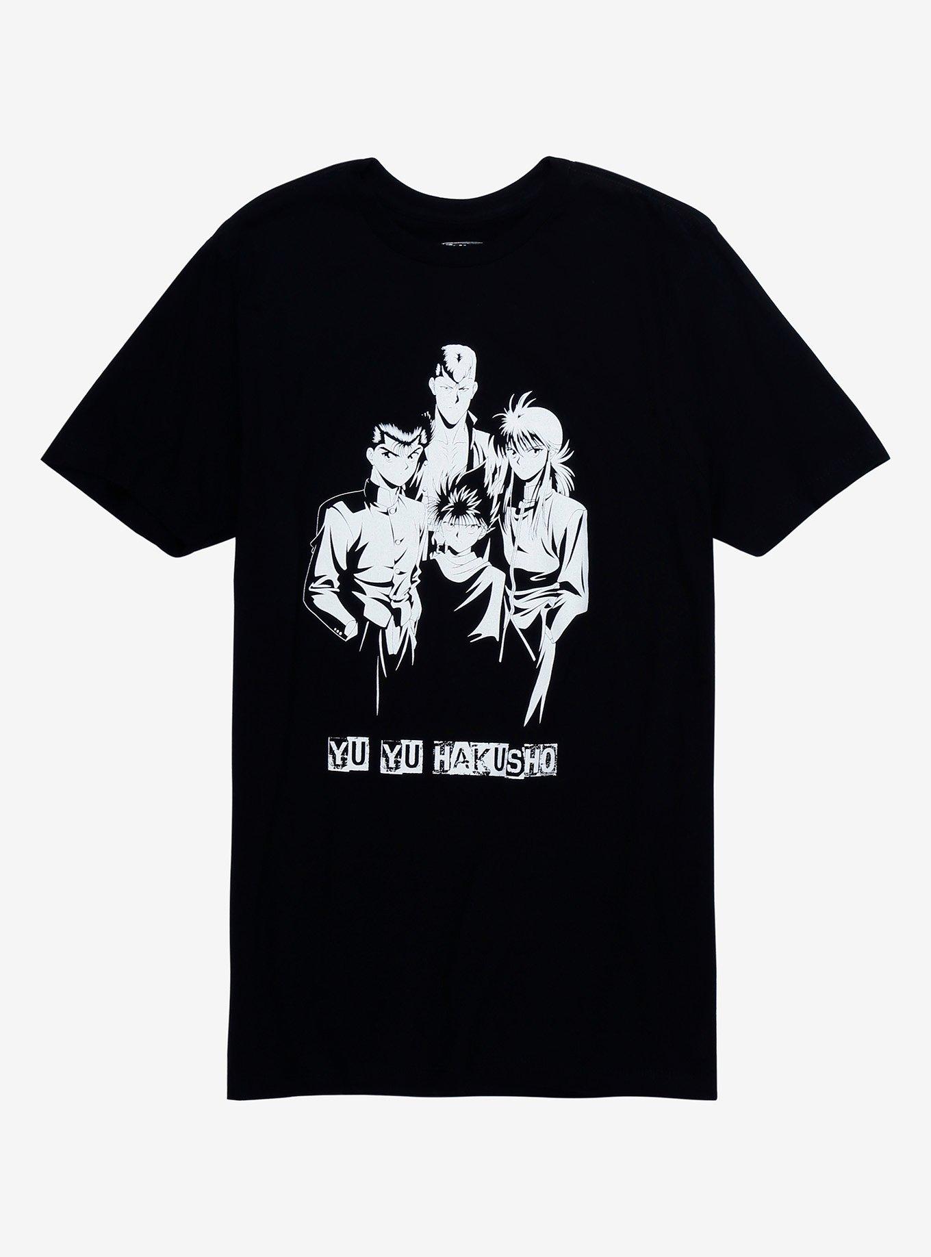 Yu Yu Hakusho Black & White Group T-Shirt, MULTI, hi-res