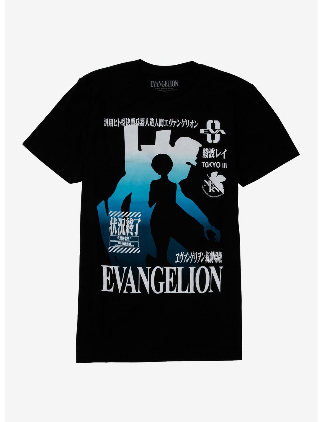 Neon Genesis Evangelion Silhouettes T-Shirt, MULTI, hi-res