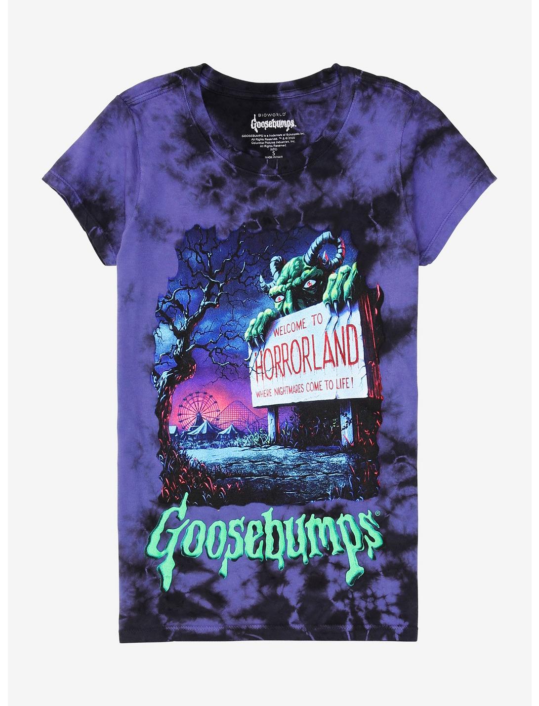 Goosebumps One Day At Horrorland Tie-Dye Girls T-Shirt, MULTI, hi-res