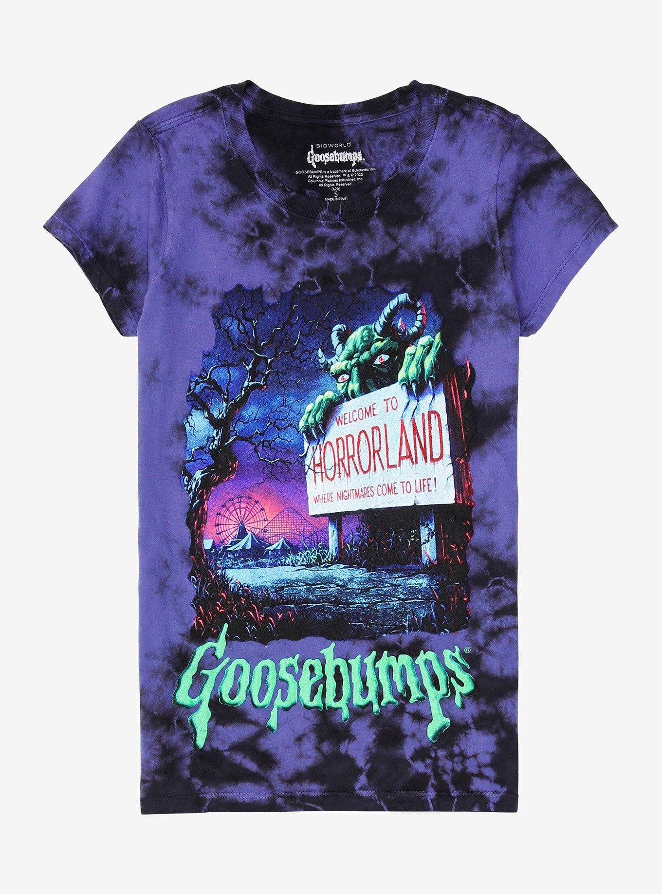 Goosebumps One Day At Horrorland Tie-Dye Girls T-Shirt, MULTI, hi-res