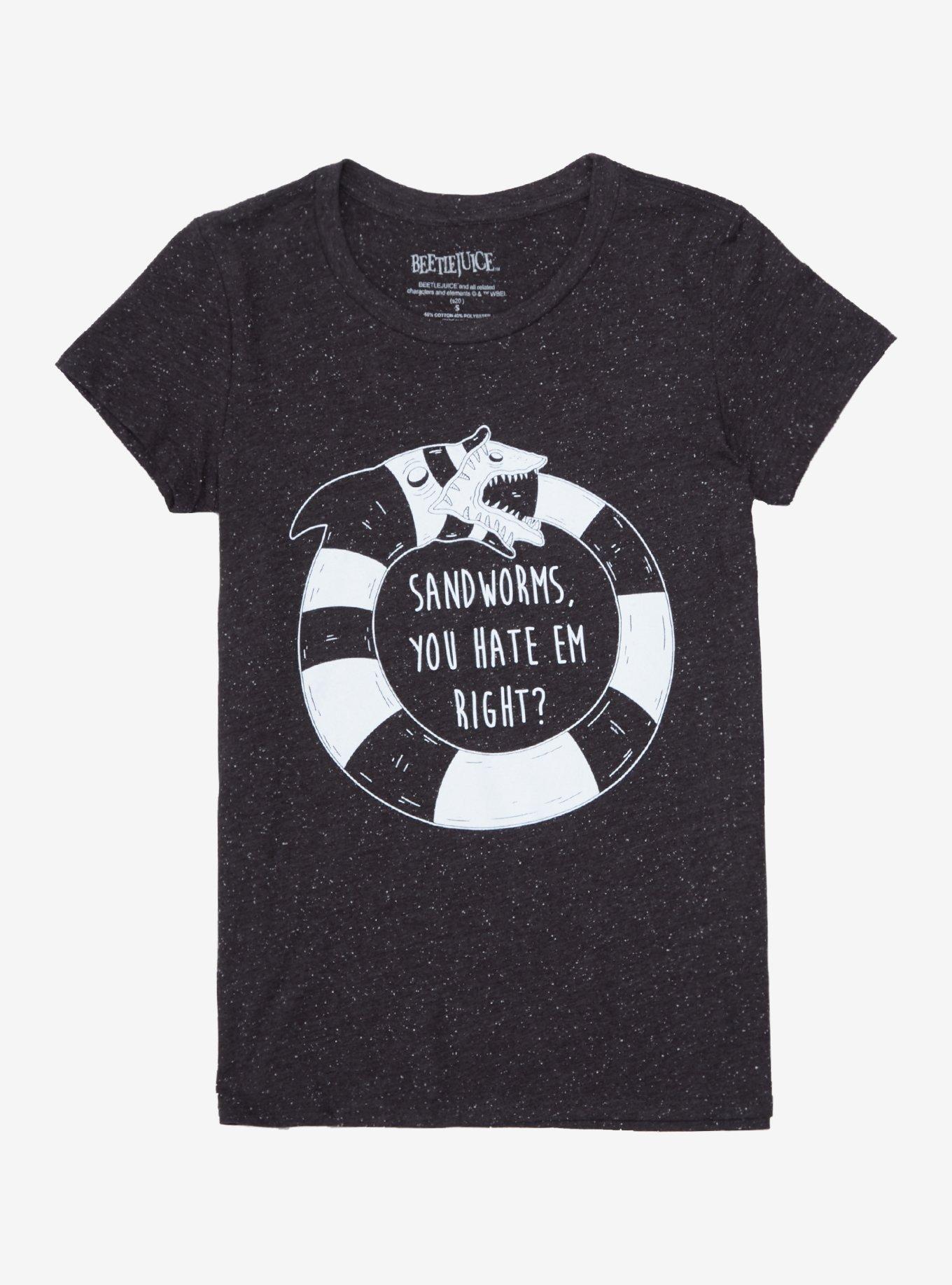 Beetlejuice Sandworm Circle Girls T-Shirt