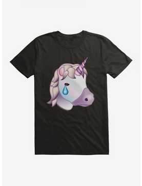 Emoji Unicorn Teary Eyes T-Shirt, , hi-res