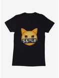 Emoji Cat Curse Womens T-Shirt, BLACK, hi-res