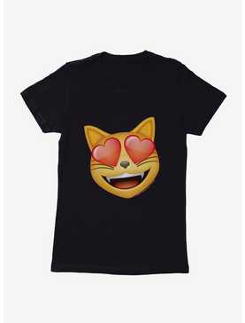 Emoji Cat Heart Eyes Womens T-Shirt, , hi-res