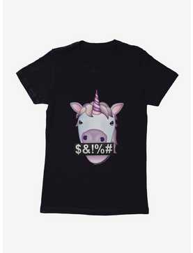 Emoji Unicorn Curse Womens T-Shirt, , hi-res